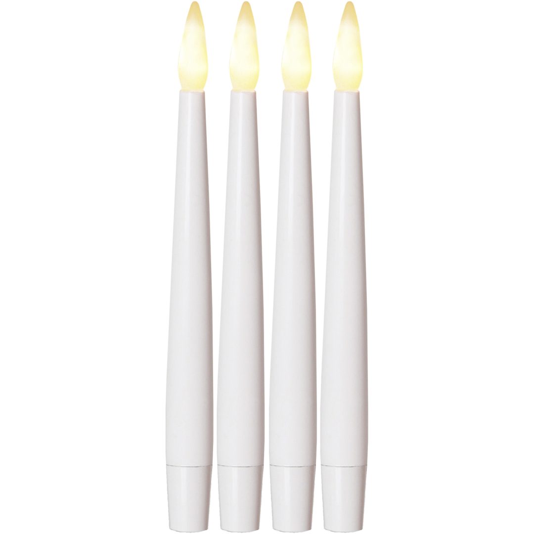LED Antikljus 4-pack Paulina Vit Star Trading