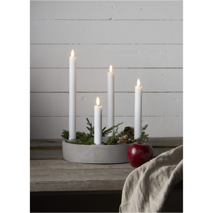 LED-antikljus Flamme Rustic Vit Star Trading – bild 3