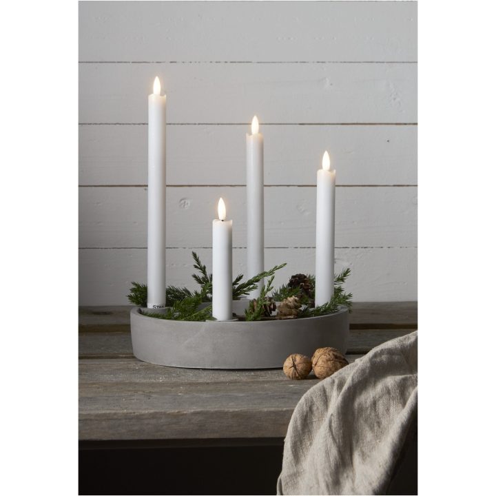 LED-antikljus Flamme Rustic Vit Star Trading – bild 2