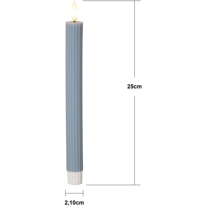 LED-antikljus Flamme Stripe Blå Star Trading – bild 5