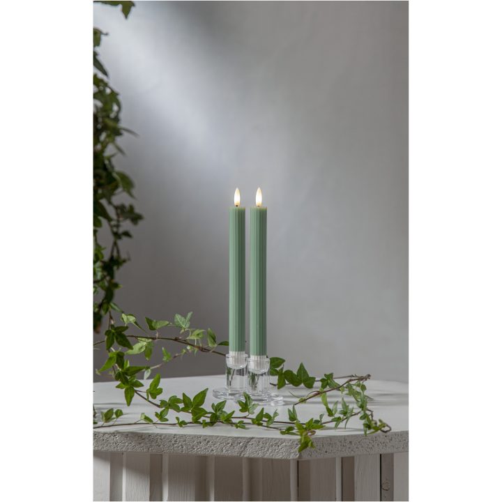 LED-antikljus Flamme Stripe Grön Star Trading – bild 2