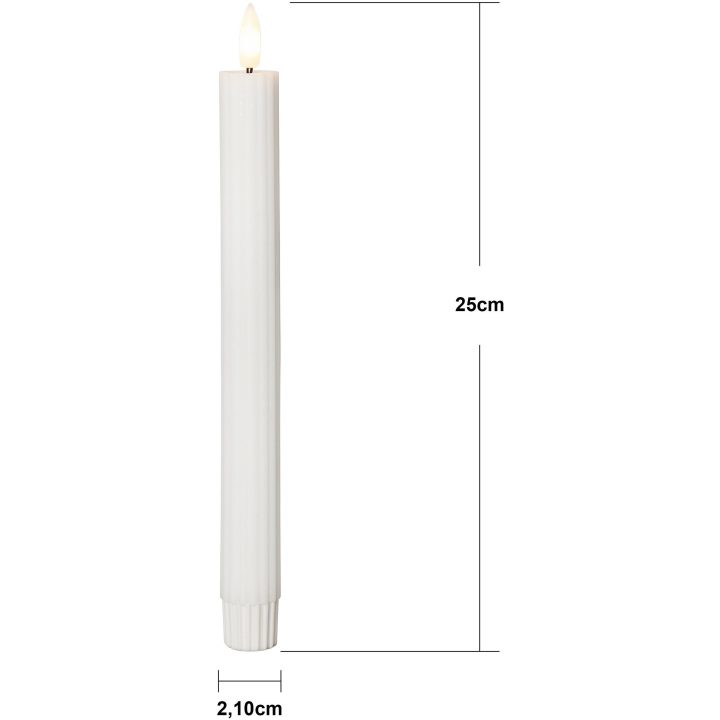 LED-antikljus Flamme Stripe Vit Star Trading – bild 5