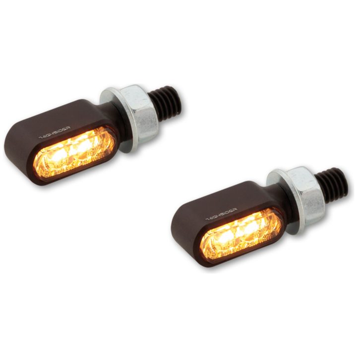 Led Blinkers 2in1 Little Bronx Svart/rökfärgad Fram/bak HIGHSIDER – bild 3