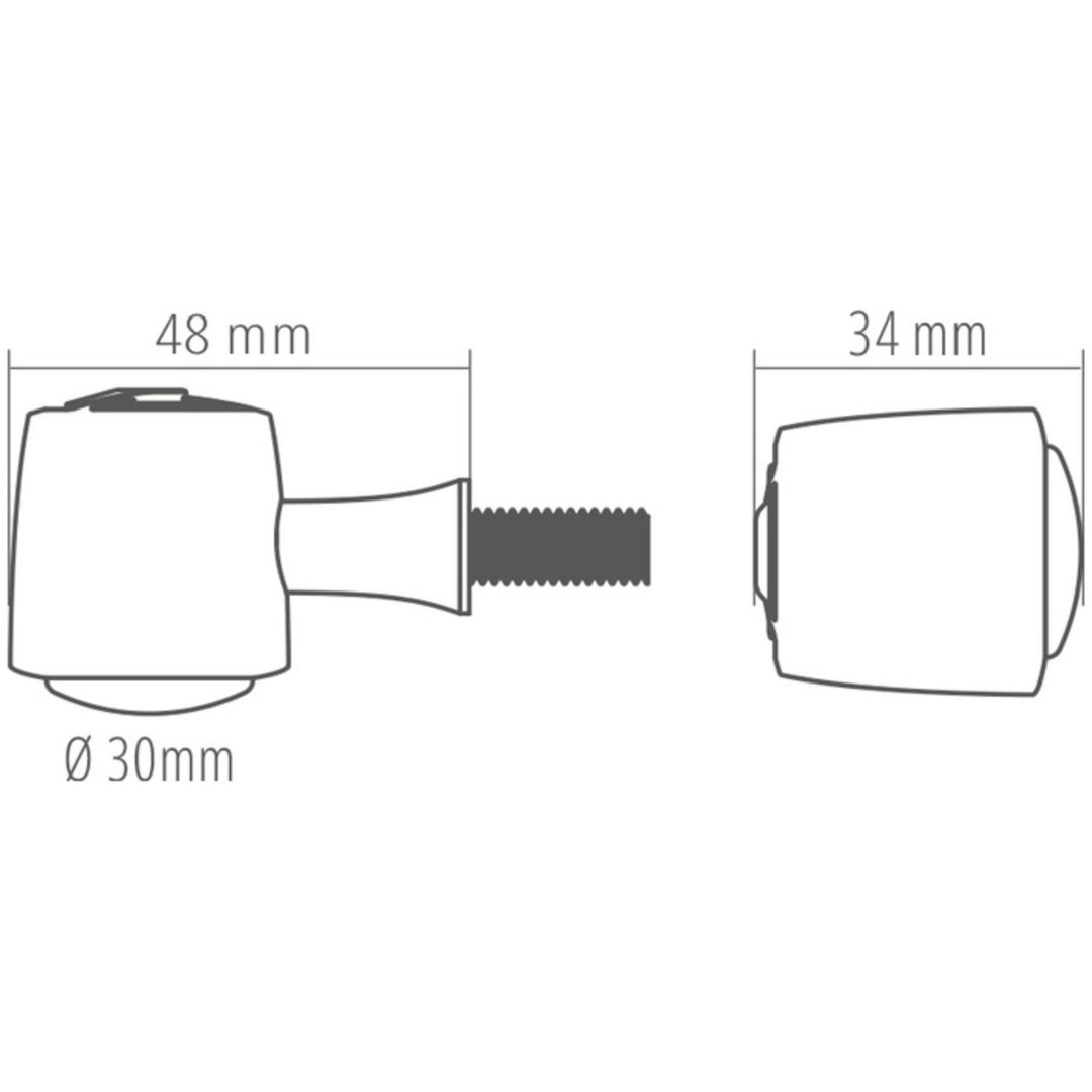 Led-blinkers Enterprise Cnc Guld HIGHSIDER – bild 3