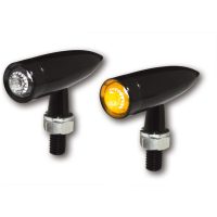 Led-blinkers Mono Bullet Long Svart HIGHSIDER