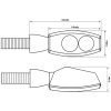 Led-blinkers Pen Head Svart Toning HIGHSIDER – miniatyr 3