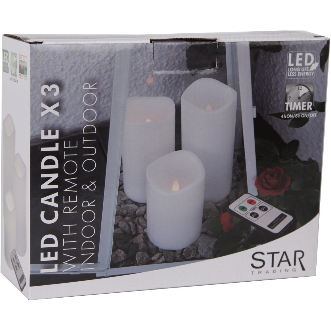 LED Blockljus 3-pack Paul Vit Star Trading – bild 10