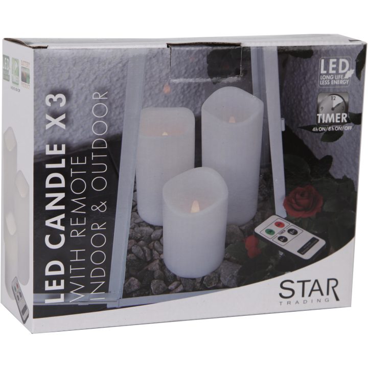 LED Blockljus 3-pack Paul Vit Star Trading – bild 10