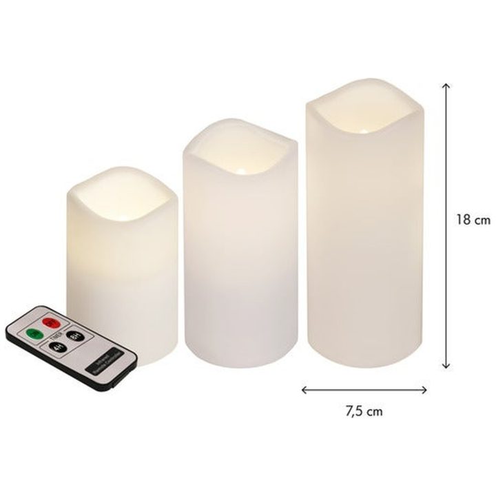 LED Blockljus 3-pack Paul Vit Star Trading – bild 2