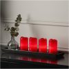LED Blockljus 4-pack Advent Röd Star Trading – miniatyr 9