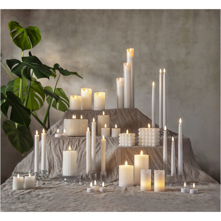 LED Blockljus 4-pack Advent Vit Star Trading – bild 15