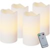 LED Blockljus 4-pack Advent Vit Star Trading – miniatyr 1