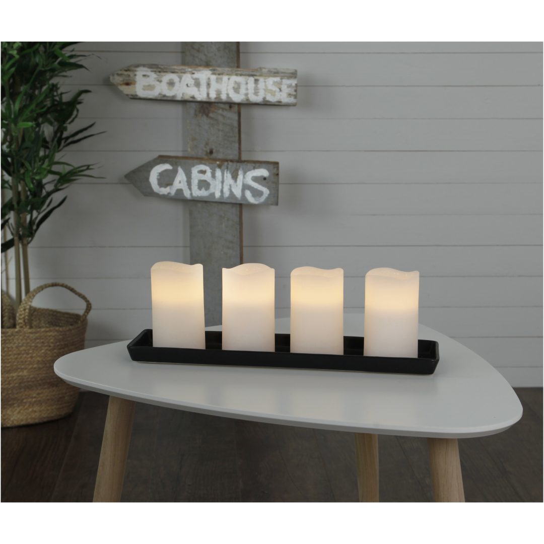 LED Blockljus 4-pack May Vit Star Trading – bild 8