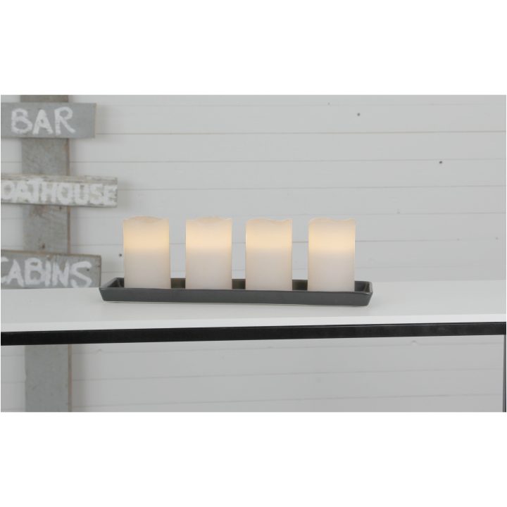 LED Blockljus 4-pack May Vit Star Trading – bild 5