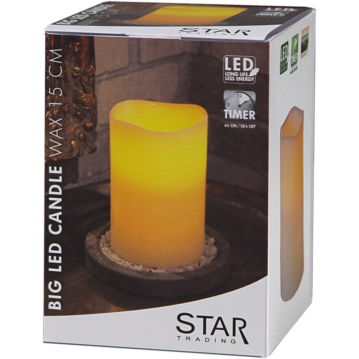 LED Blockljus Big Elfenben Star Trading – bild 5