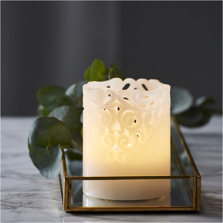 LED Blockljus Clary Vit Star Trading – bild 4