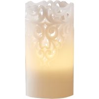 LED Blockljus Clary Vit Star Trading