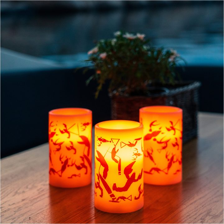 LED Blockljus Crayfish Party Vit Star Trading – bild 11
