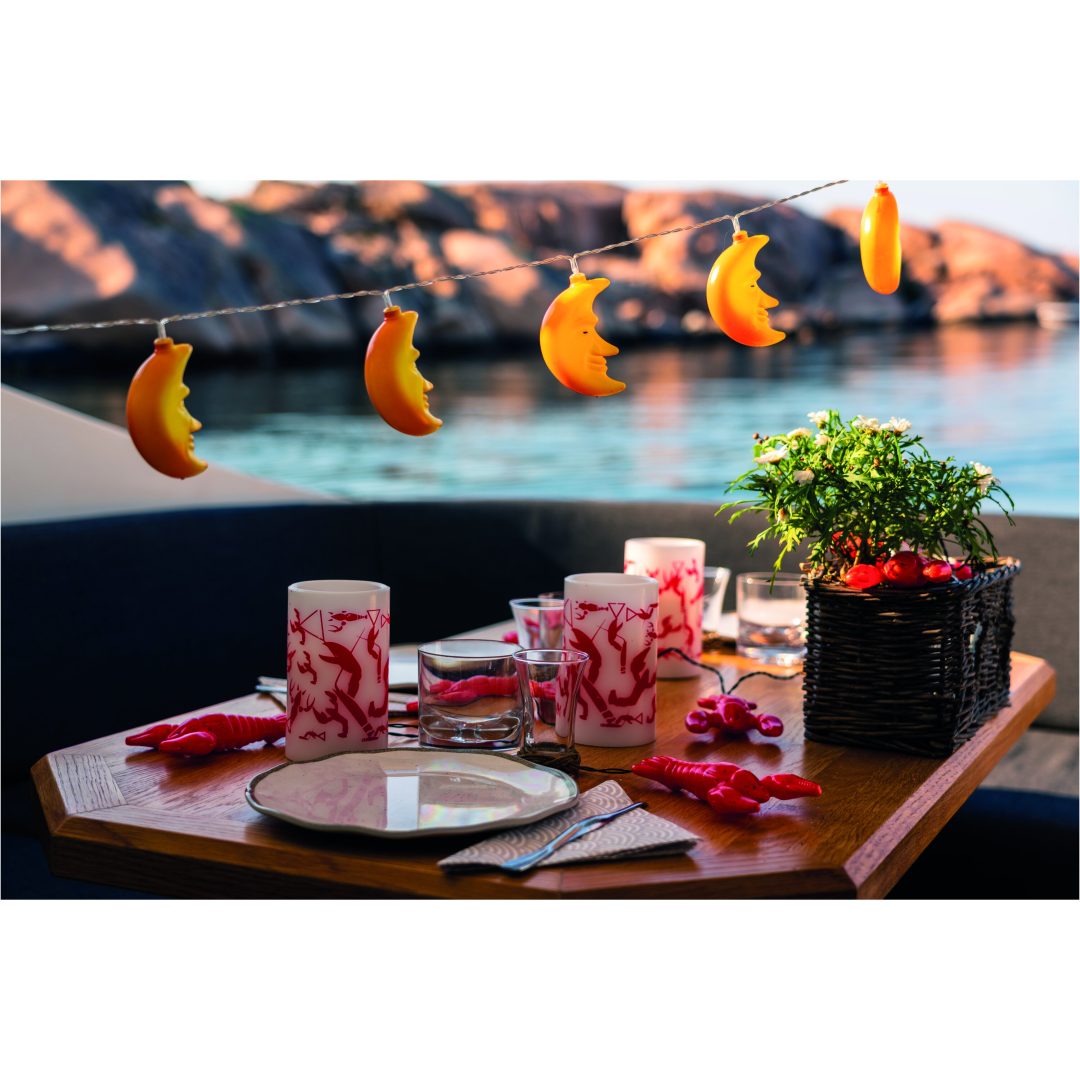 LED Blockljus Crayfish Party Vit Star Trading – bild 3
