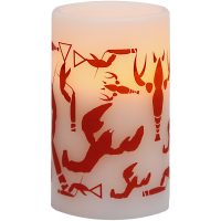 LED Blockljus Crayfish Party Vit Star Trading