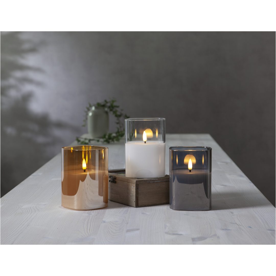 LED Blockljus Flamme Amber Star Trading – bild 8