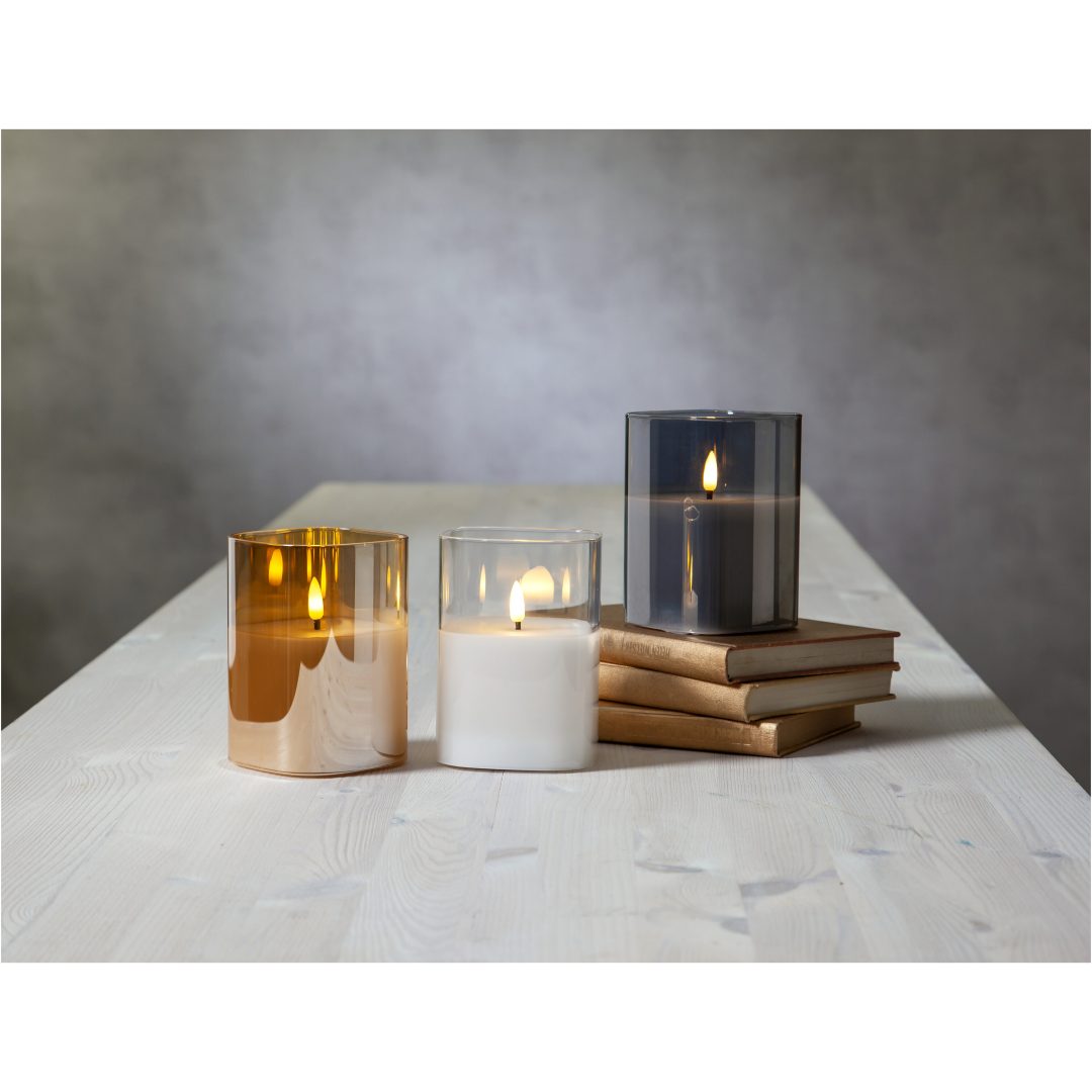 LED Blockljus Flamme Amber Star Trading – bild 7