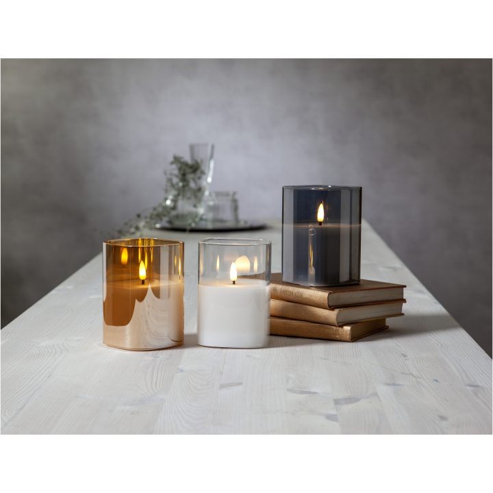 LED Blockljus Flamme Amber Star Trading – bild 6