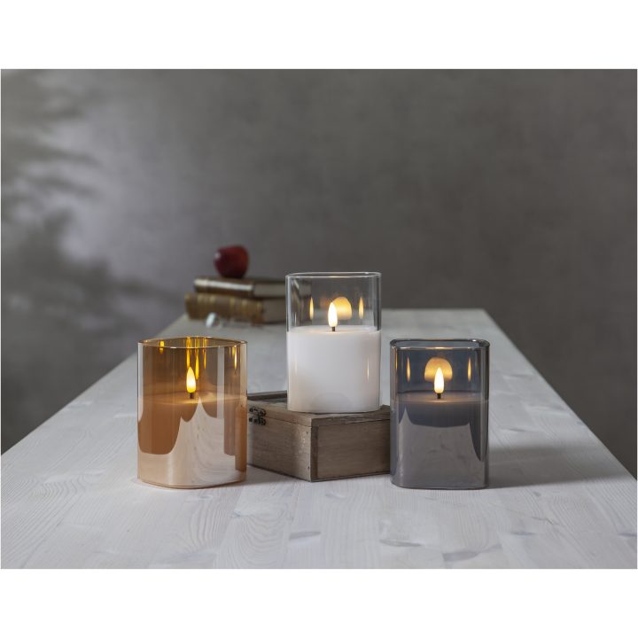 LED Blockljus Flamme Amber Star Trading – bild 5