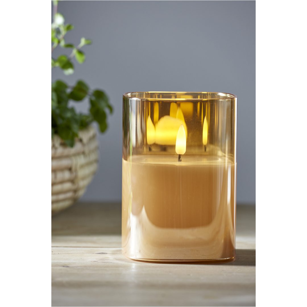 LED Blockljus Flamme Amber Star Trading – bild 4