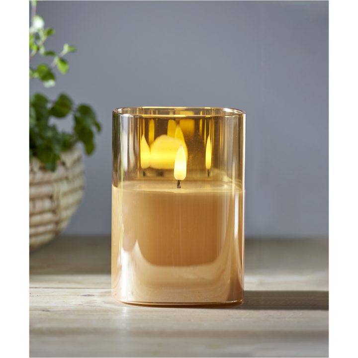 LED Blockljus Flamme Amber Star Trading – bild 2