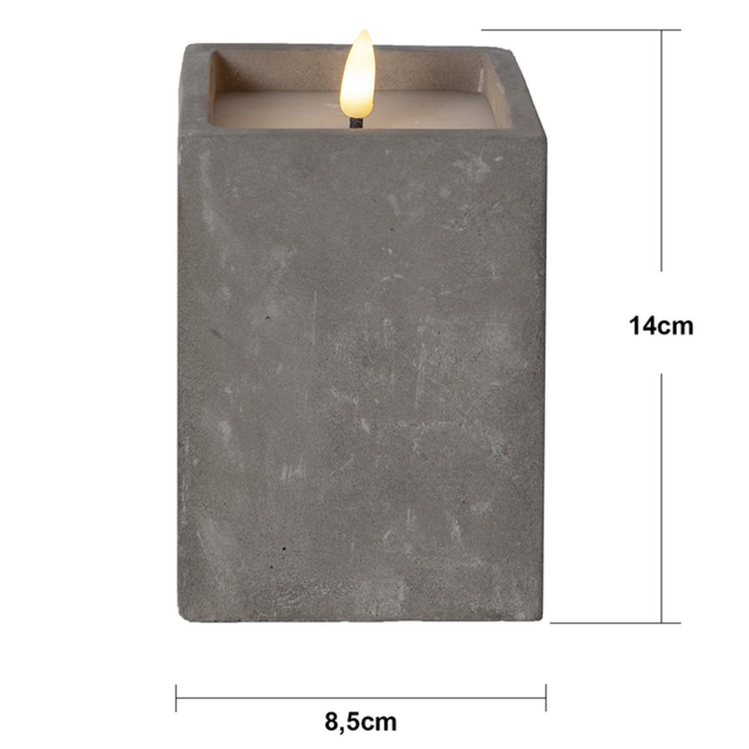 LED Blockljus Flamme Cem Grå Star Trading – bild 11