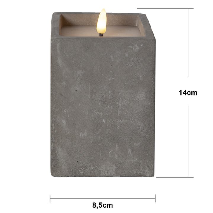 LED Blockljus Flamme Cem Grå Star Trading – bild 11