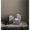 LED Blockljus Flamme Cem Grå Star Trading – miniatyr 1