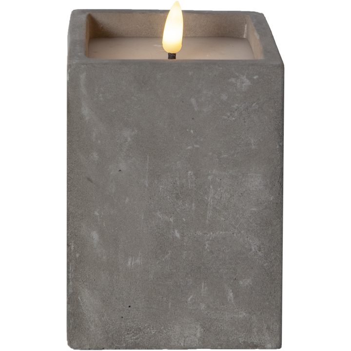 LED Blockljus Flamme Cem Grå Star Trading – bild 9