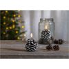 LED Blockljus Flamme Cone Brun Star Trading – miniatyr 4
