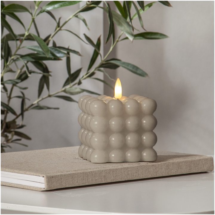 LED Blockljus Flamme Dot Beige Star Trading – bild 18