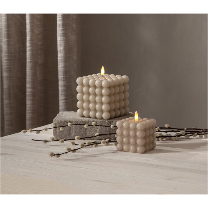 LED Blockljus Flamme Dot Beige Star Trading – bild 13