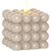 LED Blockljus Flamme Dot Beige Star Trading – miniatyr 8