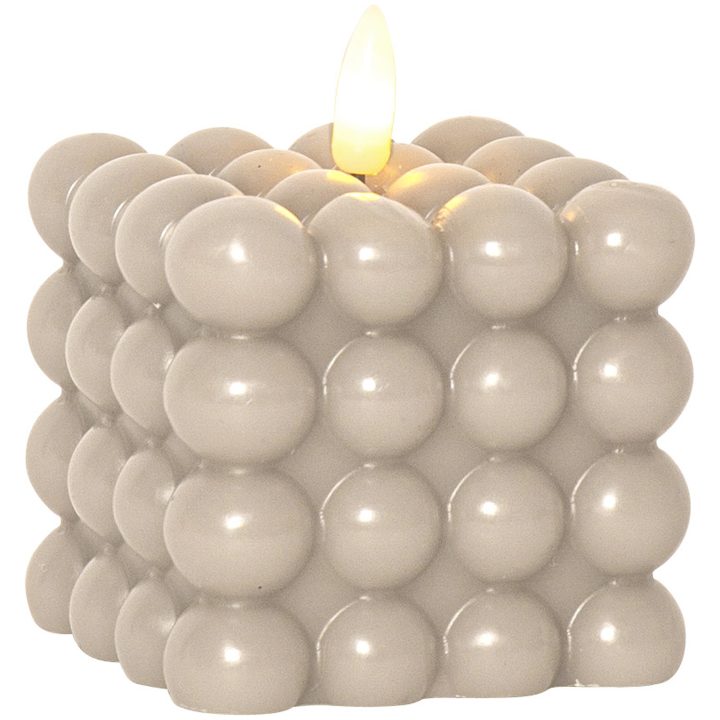 LED Blockljus Flamme Dot Beige Star Trading – bild 8
