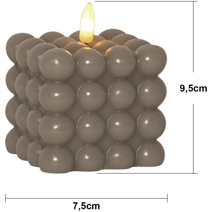 LED Blockljus Flamme Dot Beige Star Trading – bild 21