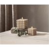 LED Blockljus Flamme Dot Beige Star Trading – miniatyr 1