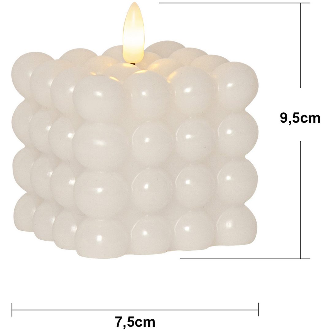 LED Blockljus Flamme Dot Vit Star Trading – bild 17