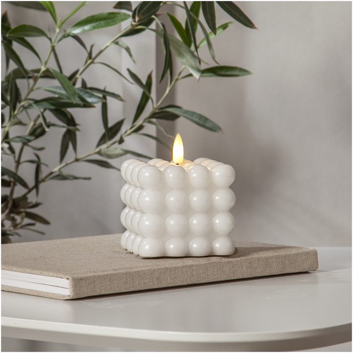LED Blockljus Flamme Dot Vit Star Trading – bild 8