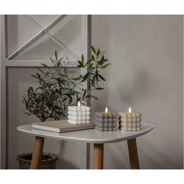 LED Blockljus Flamme Dot Vit Star Trading – bild 7
