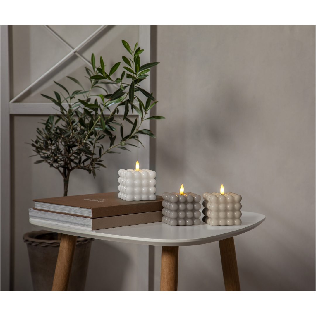 LED Blockljus Flamme Dot Vit Star Trading – bild 6
