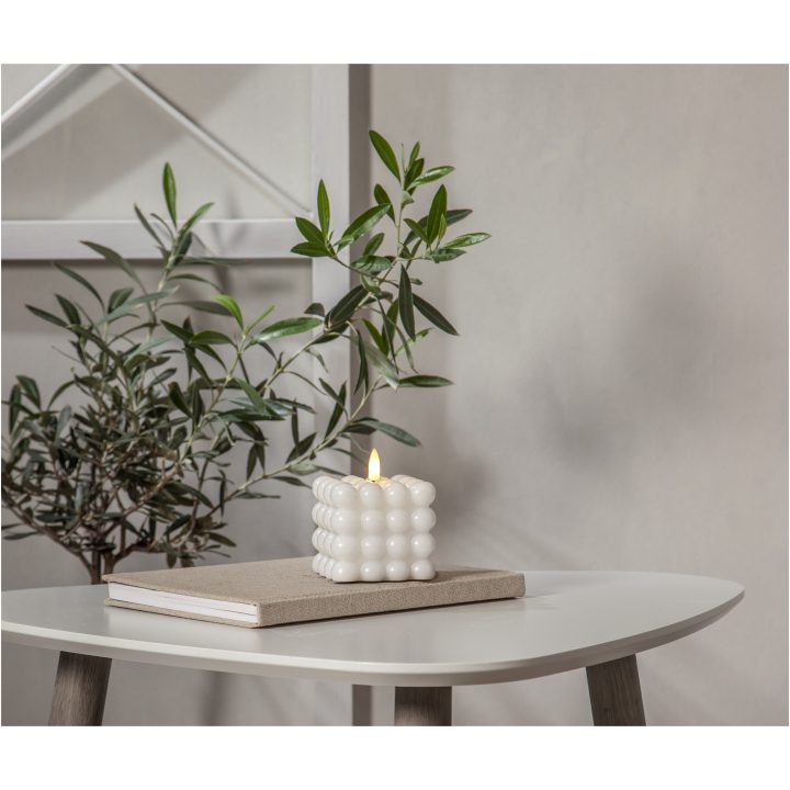 LED Blockljus Flamme Dot Vit Star Trading – bild 5