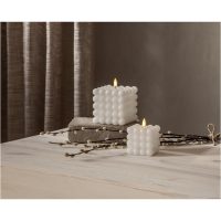 LED Blockljus Flamme Dot Vit Star Trading