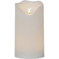 LED Blockljus Flamme Grand Vit Star Trading