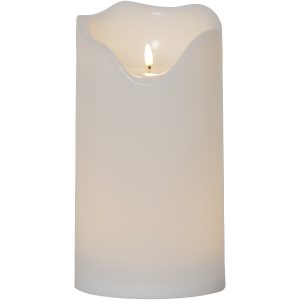 LED Blockljus Flamme Grand Vit Star Trading