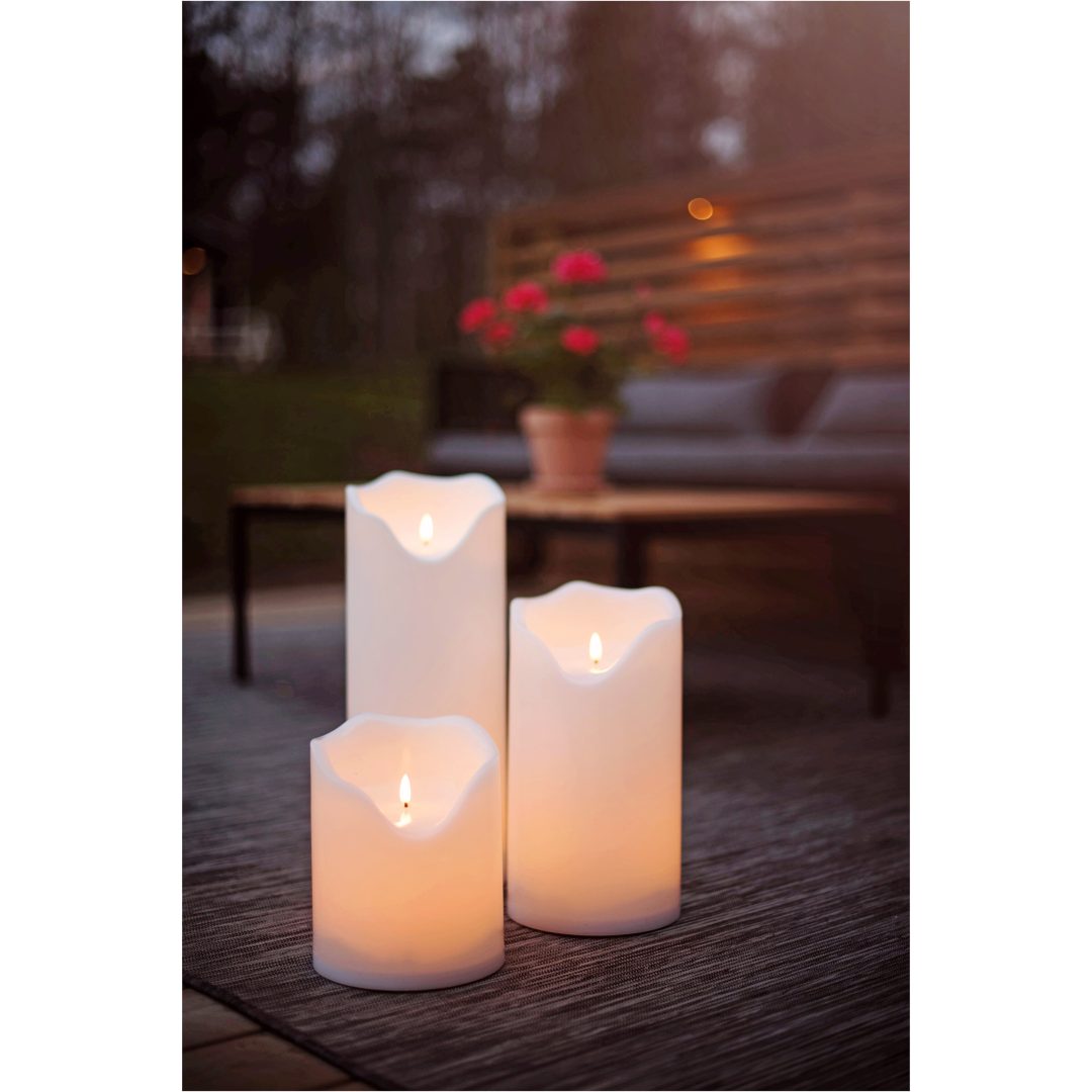 LED Blockljus Flamme Grand Vit Star Trading – bild 15